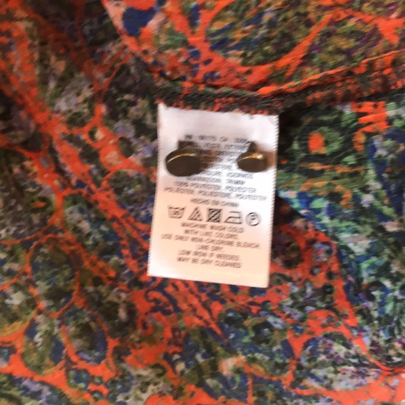 EDME & ESYLLTE Sheer Floral Blouse -Size 6 - Picture 7 of 7